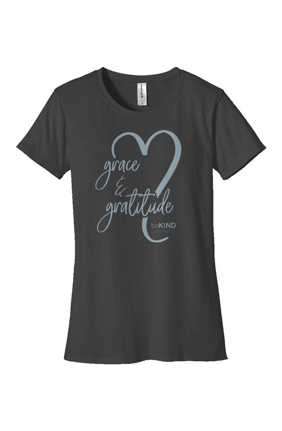 Grace & Gratitude women's fitted organic cotton t-shirt